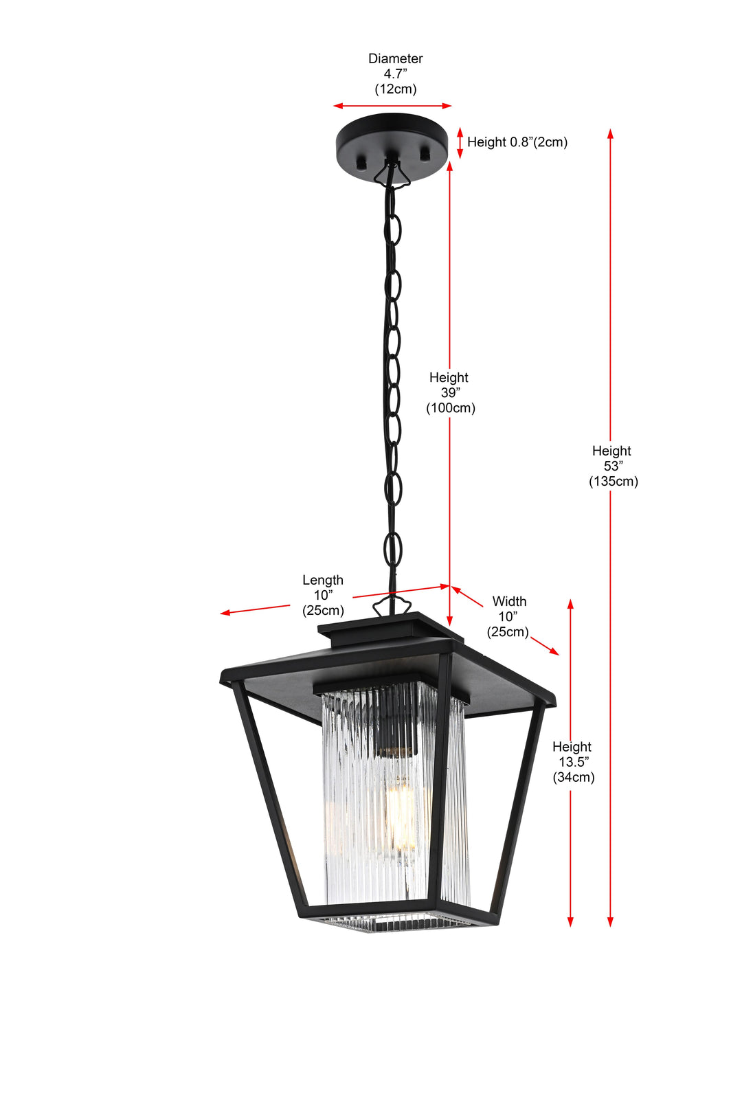 Gaul Outdoor Pendant by Elegant - view 9