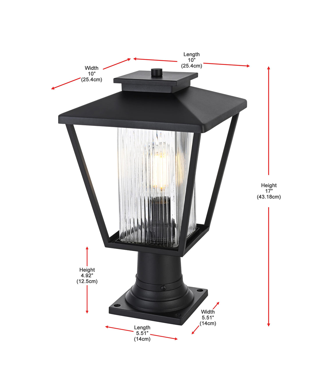 Gaul Outdoor Post Light by Elegant - view 7