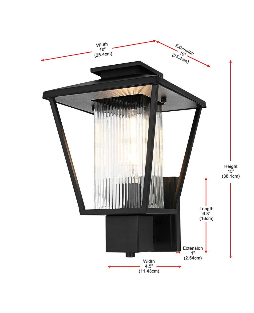 Gaul Outdoor Wall Light by Elegant - view 8