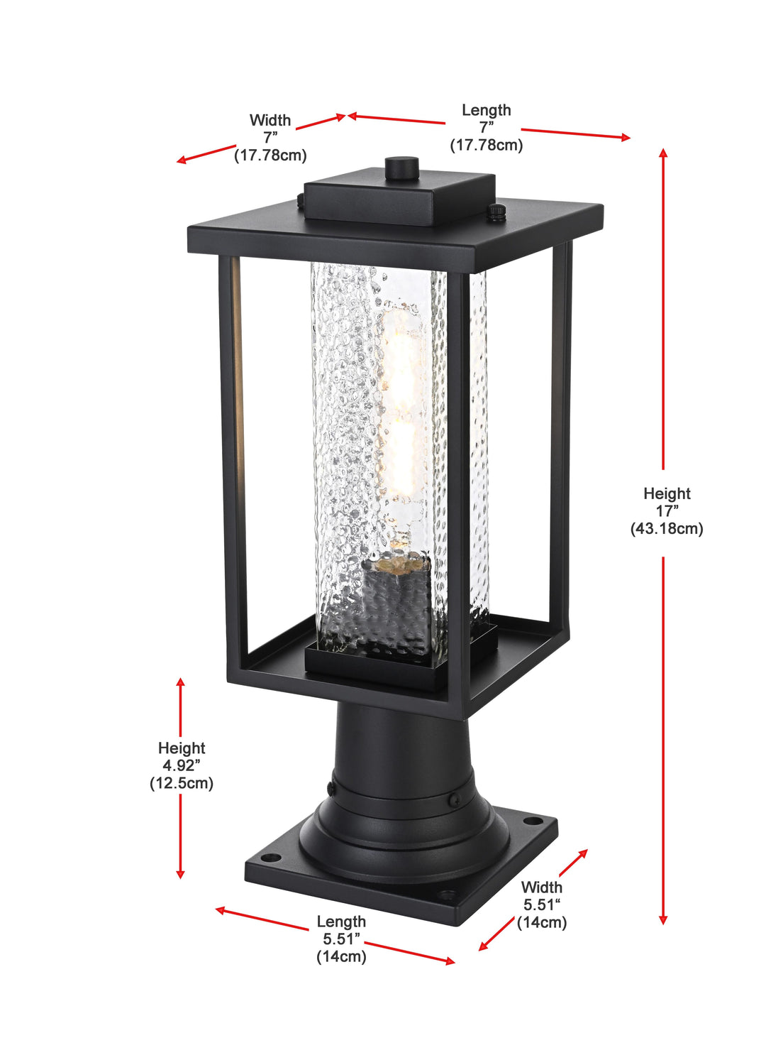 Philip Outdoor Post Light by Elegant - view 7