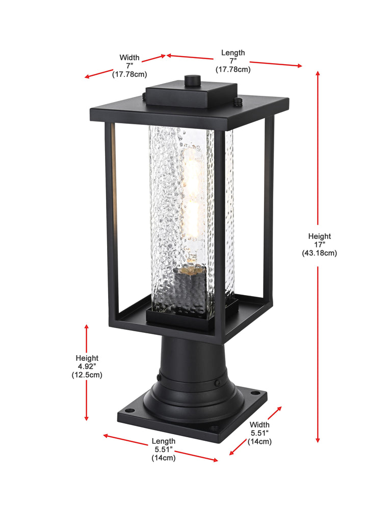 Philip Outdoor Post Light by Elegant - view 7