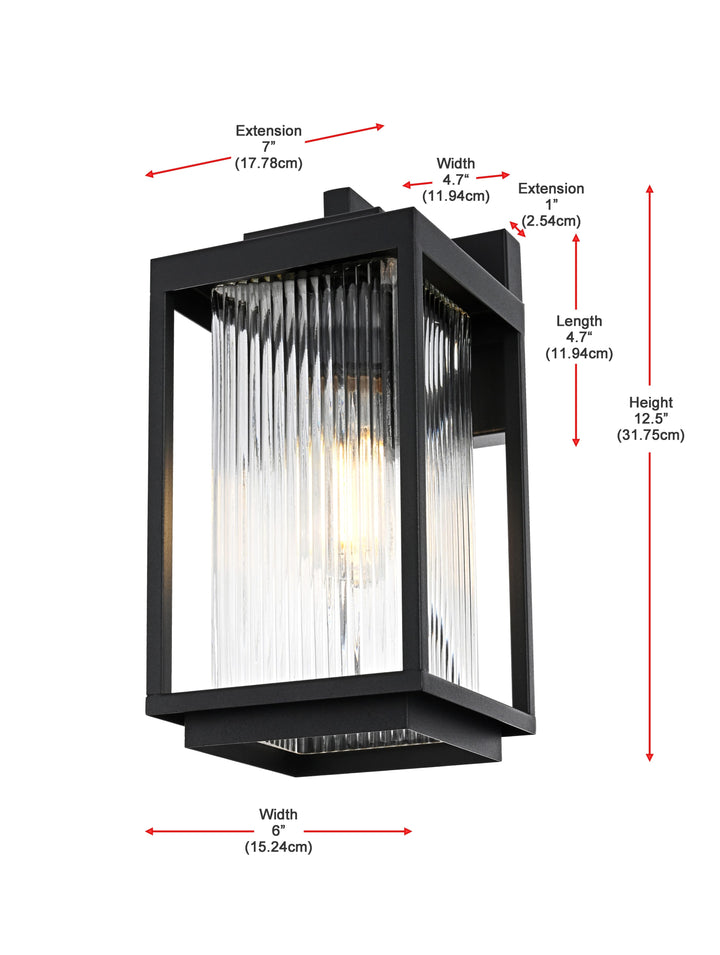 Ludlow Outdoor Wall Light by Elegant - view 8