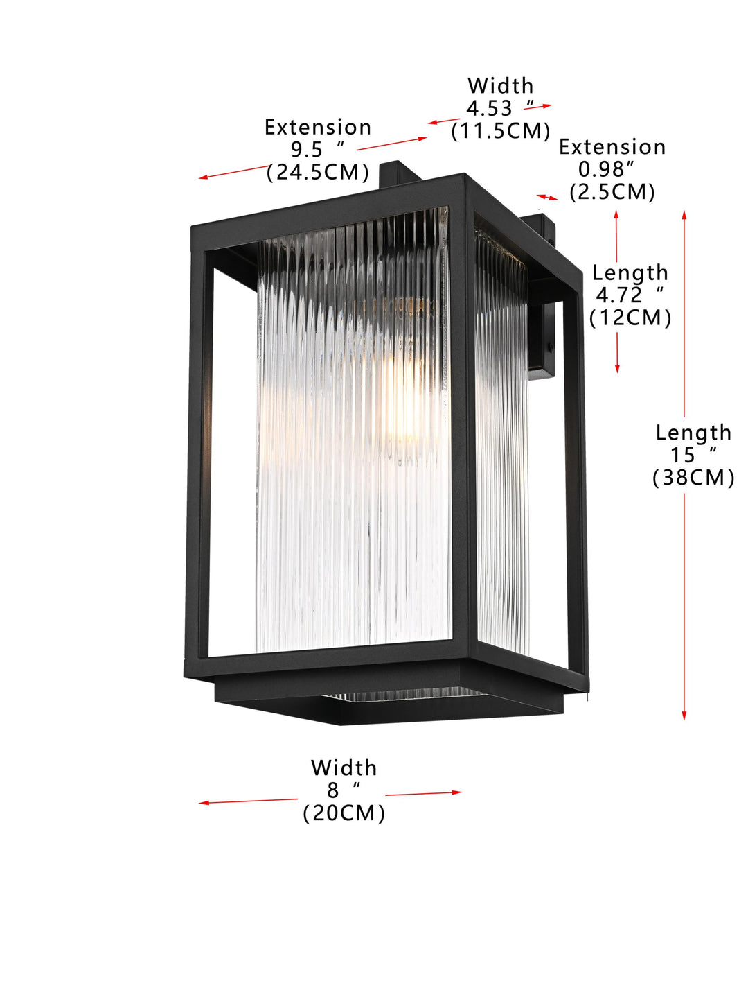 Ludlow Outdoor Wall Light by Elegant - view 16