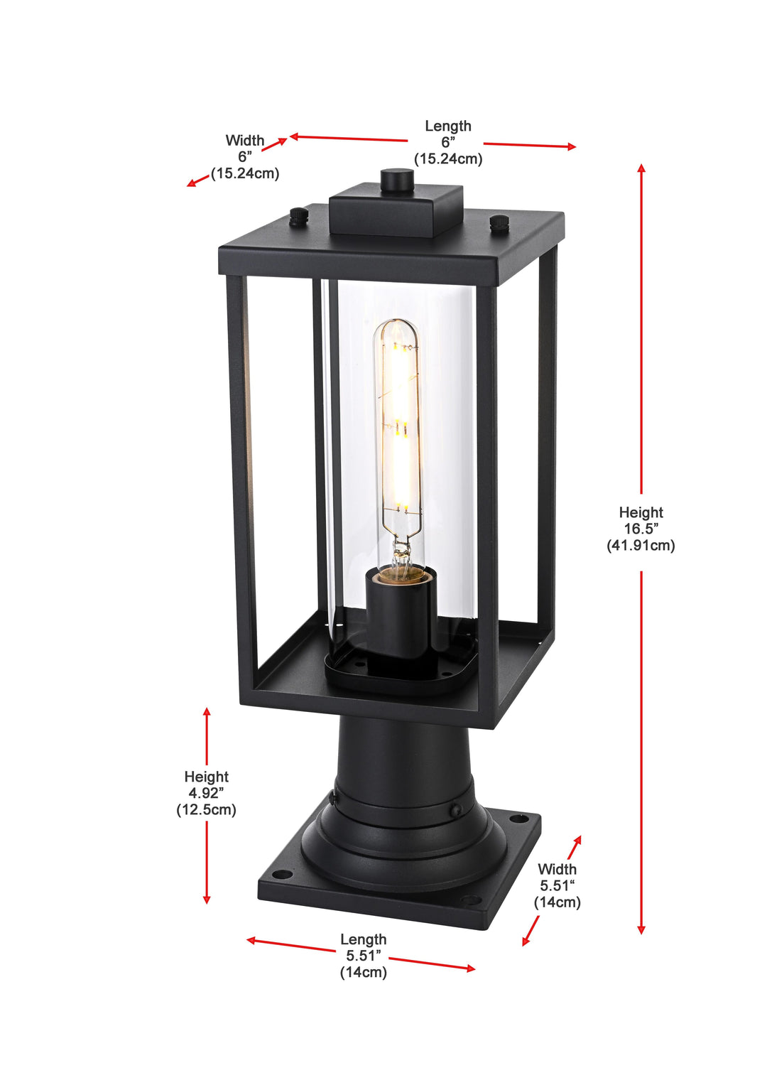 Memphis Outdoor Post Light by Elegant - view 7