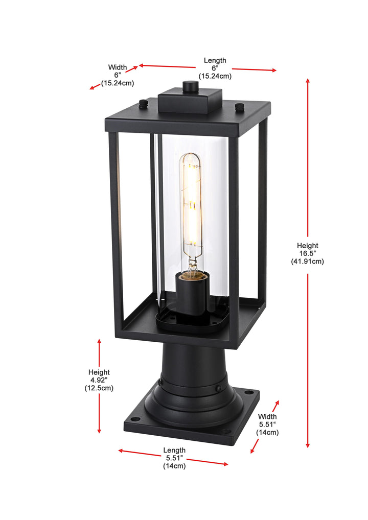 Memphis Outdoor Post Light by Elegant - view 7