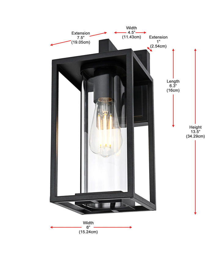 Memphis Outdoor Wall Light by Elegant - view 8