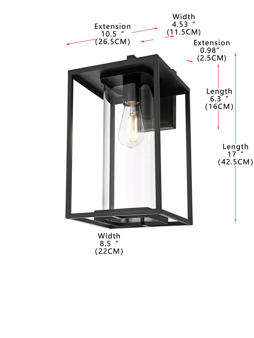 Memphis Outdoor Wall Light by Elegant - view 16