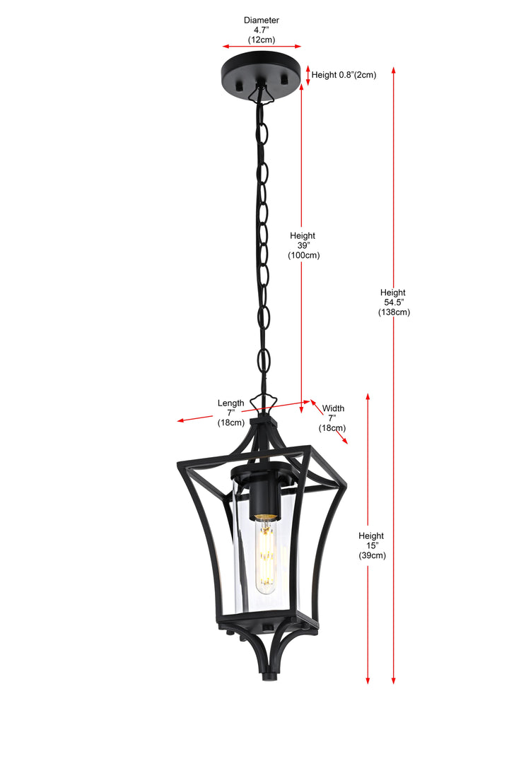 Belgrade Outdoor Pendant by Elegant - view 9