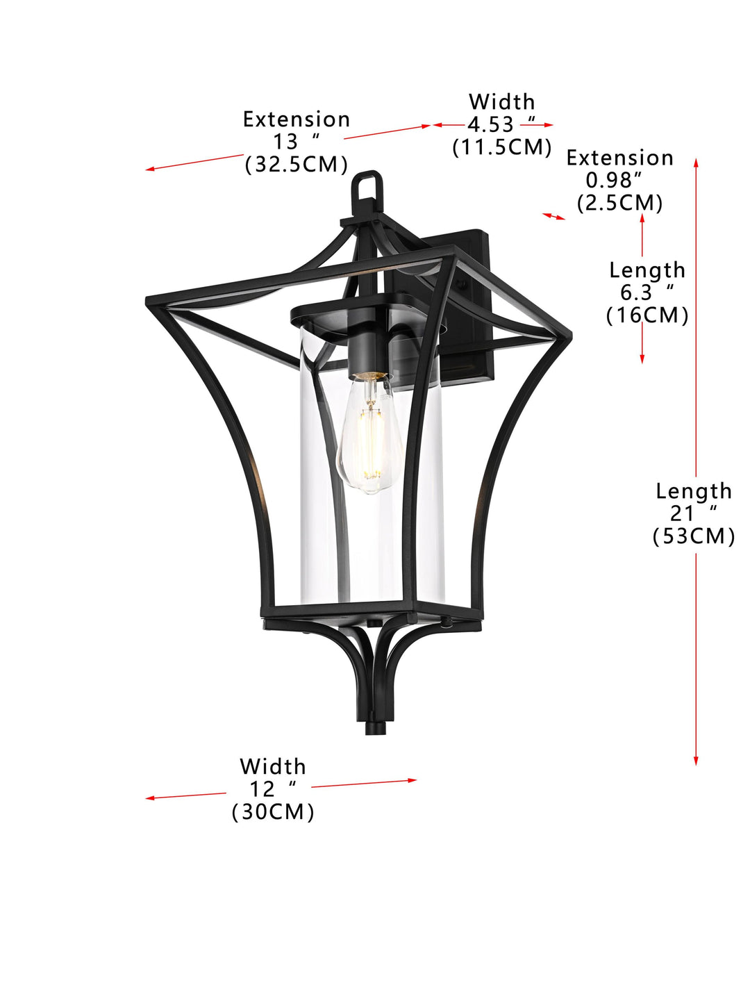 Belgrade Outdoor Wall Light by Elegant - view 25