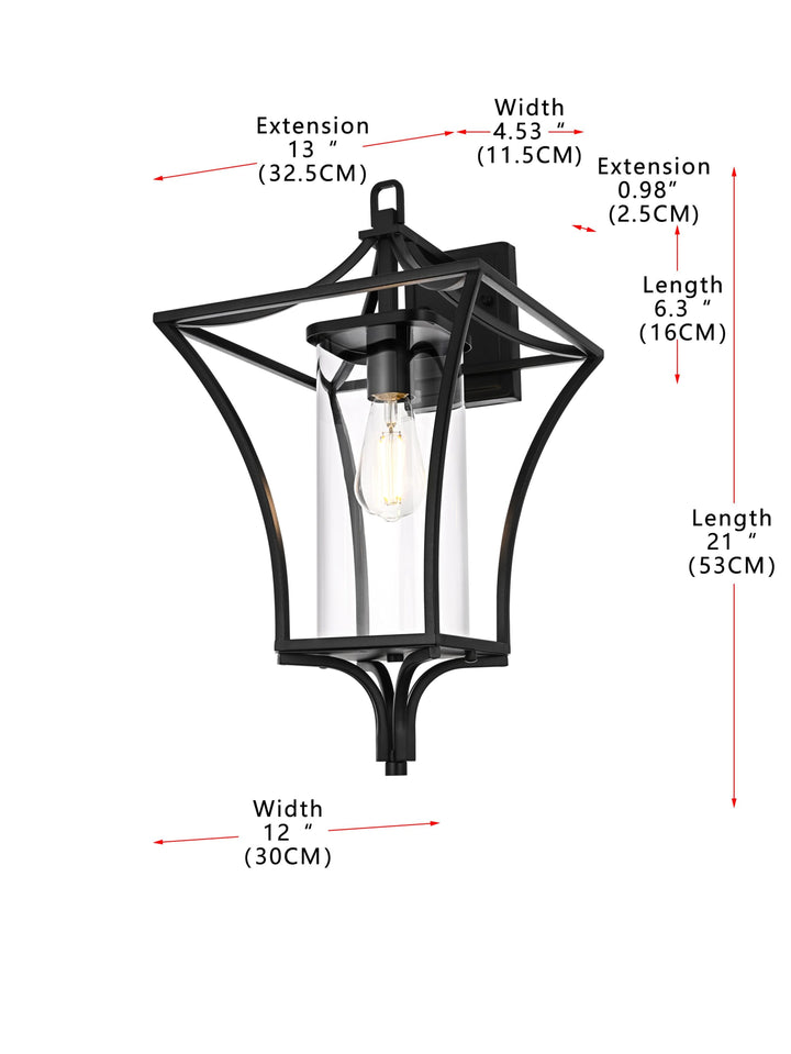 Belgrade Outdoor Wall Light by Elegant - view 25