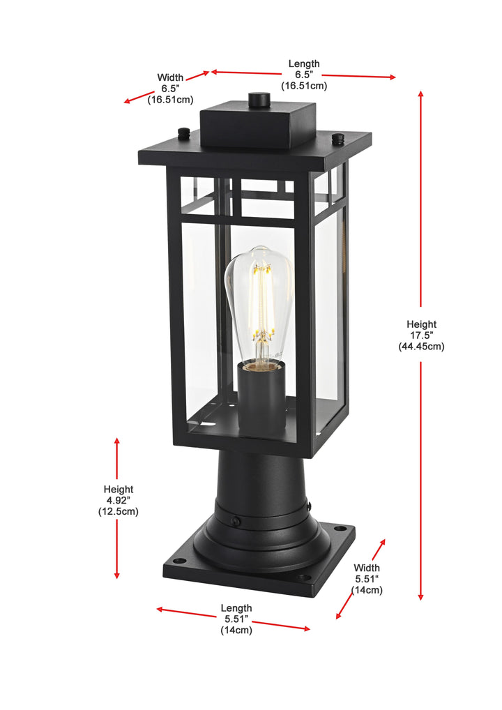 Mercer Outdoor Post Light by Elegant - view 7