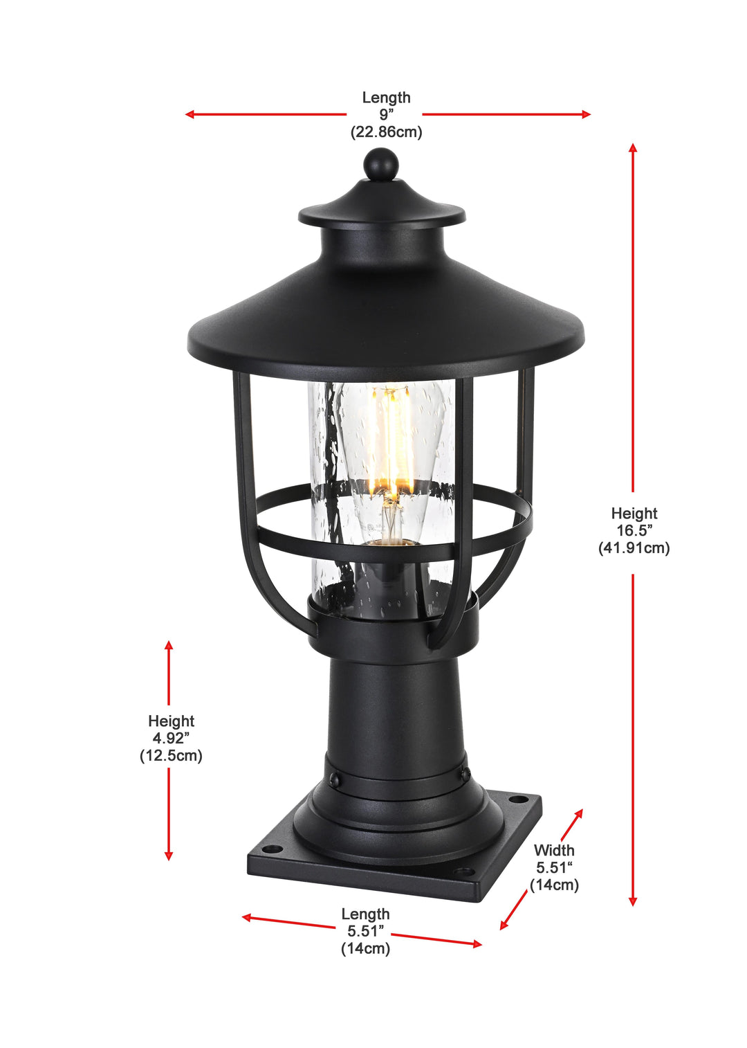 Janney Outdoor Post Light by Elegant - view 7