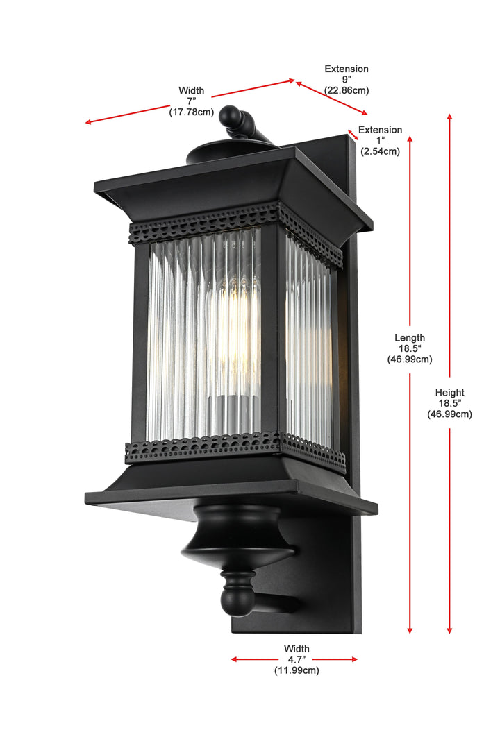 Collins Outdoor Wall Light by Elegant - view 8