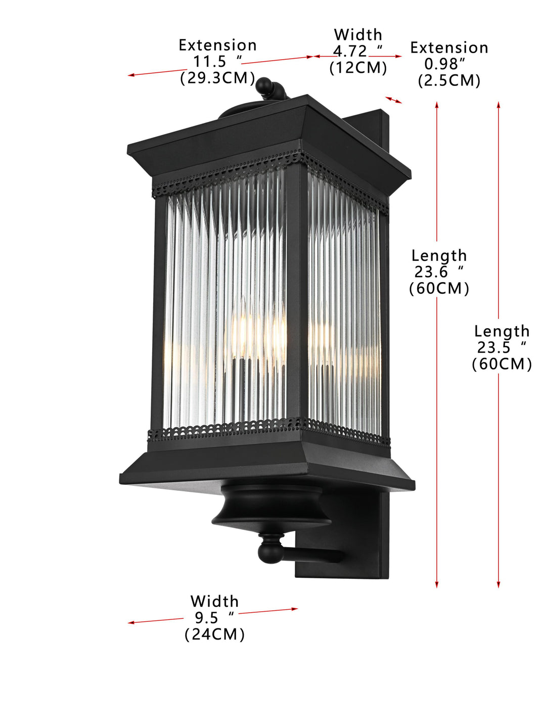 Collins Outdoor Wall Light by Elegant - view 16