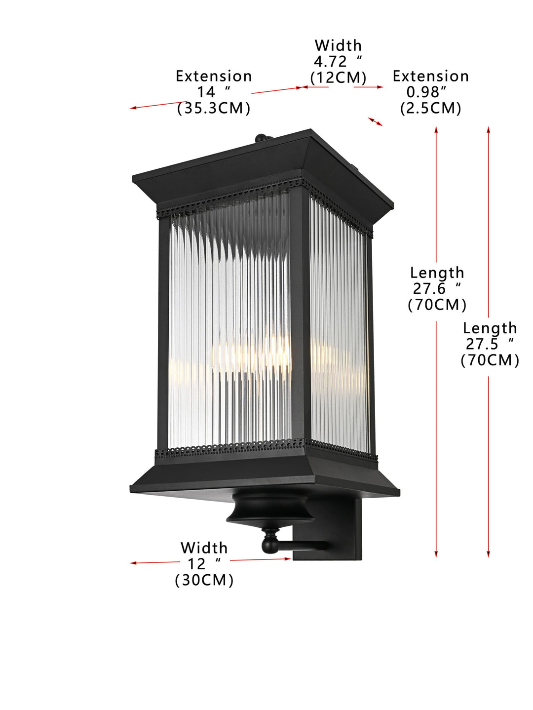 Collins Outdoor Wall Light by Elegant - view 24