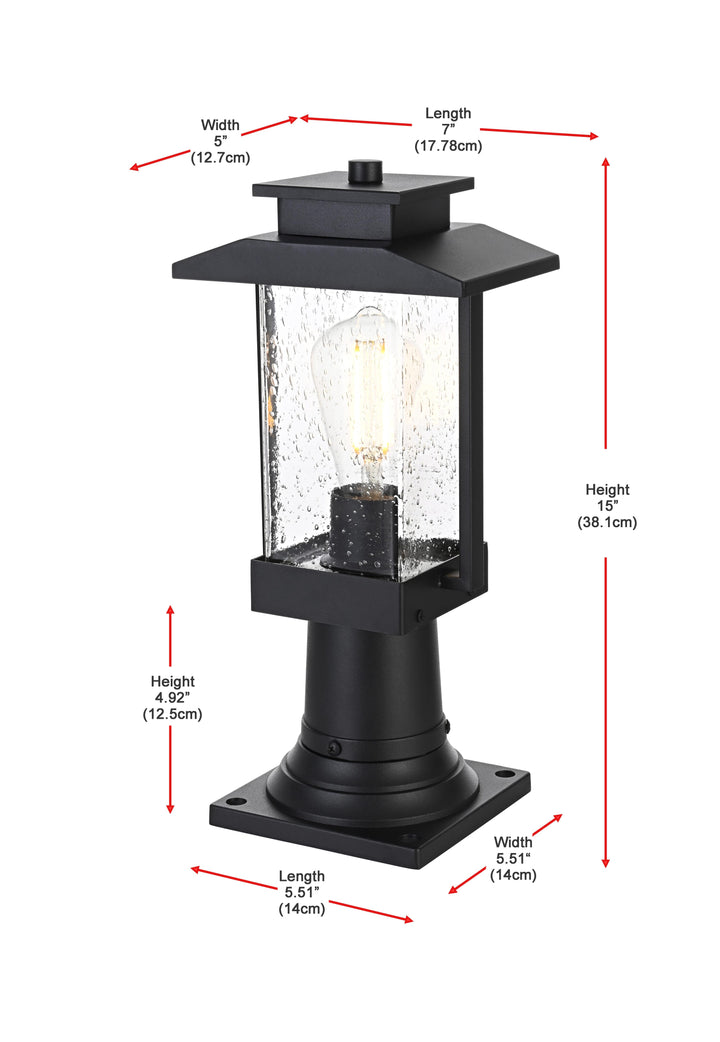 Tioga Outdoor Post Light by Elegant - view 7