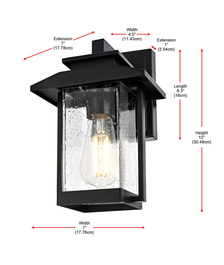 Tioga Outdoor Wall Light by Elegant - view 8