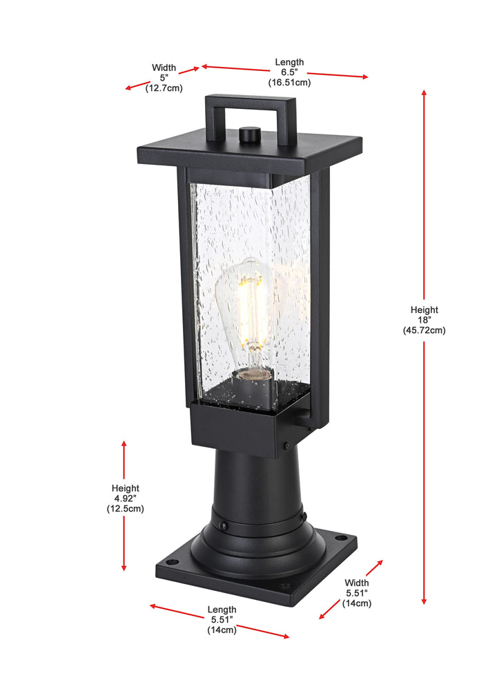 Tilton Outdoor Post Light by Elegant - view 7
