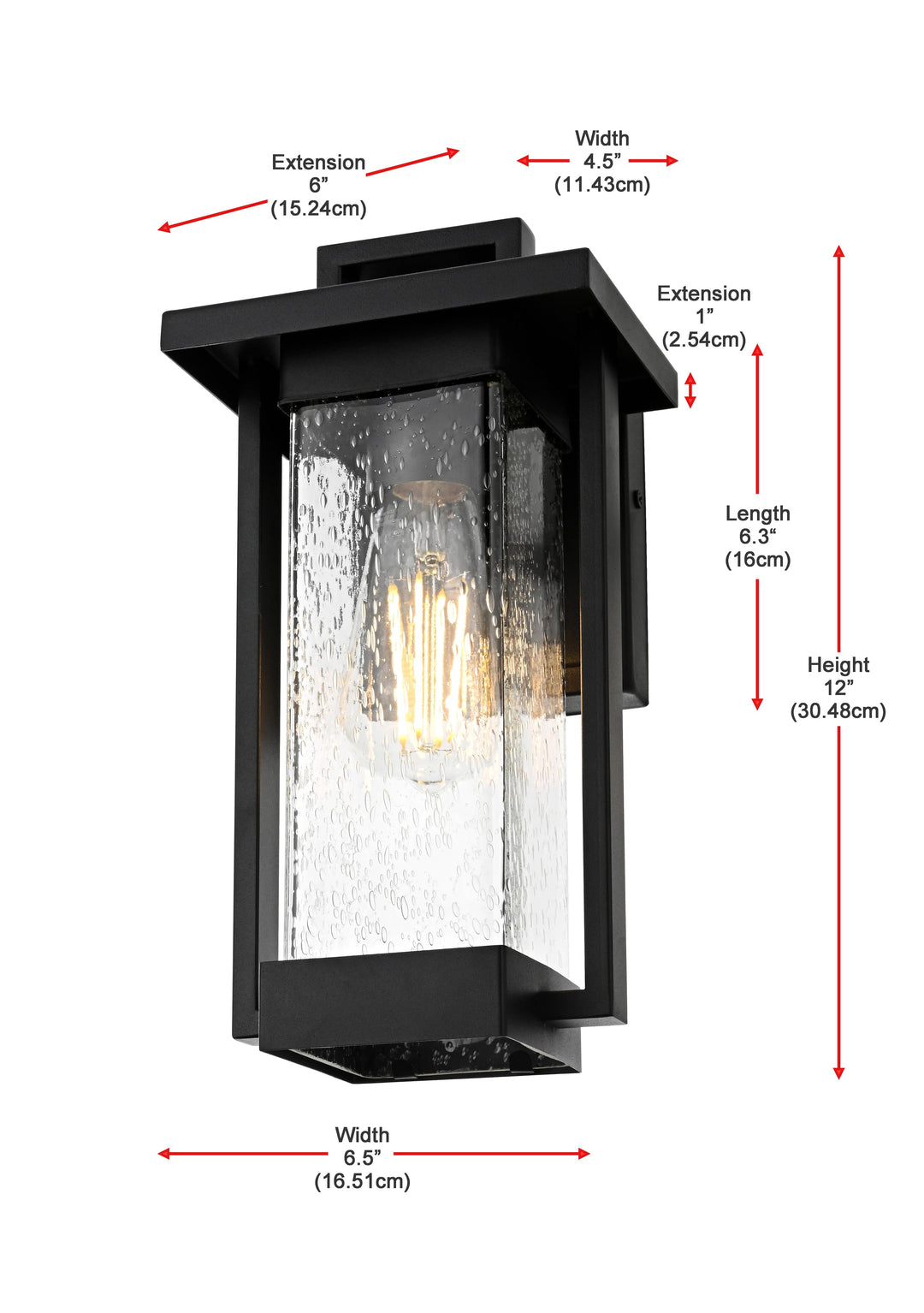 Tilton Outdoor Wall Light by Elegant - view 8