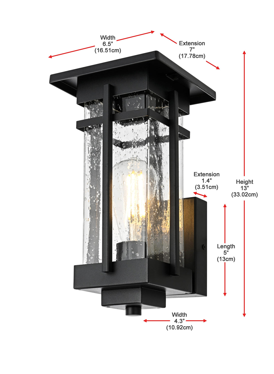 Livingston Outdoor Wall Light by Elegant - view 8