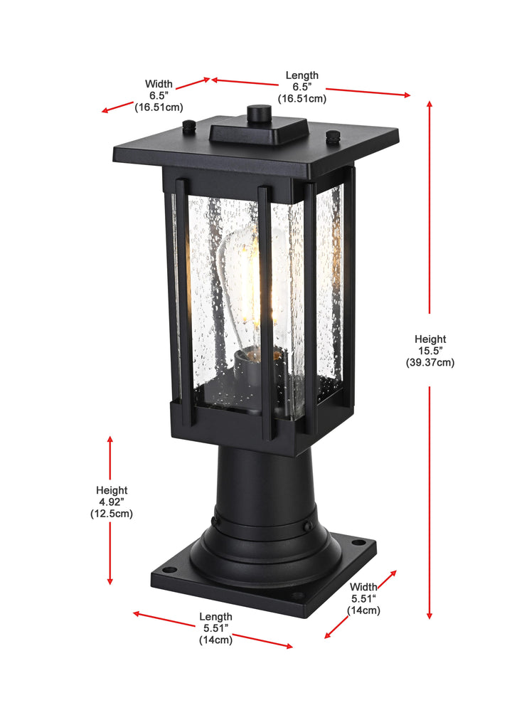 Melvale Outdoor Post Light by Elegant - view 7