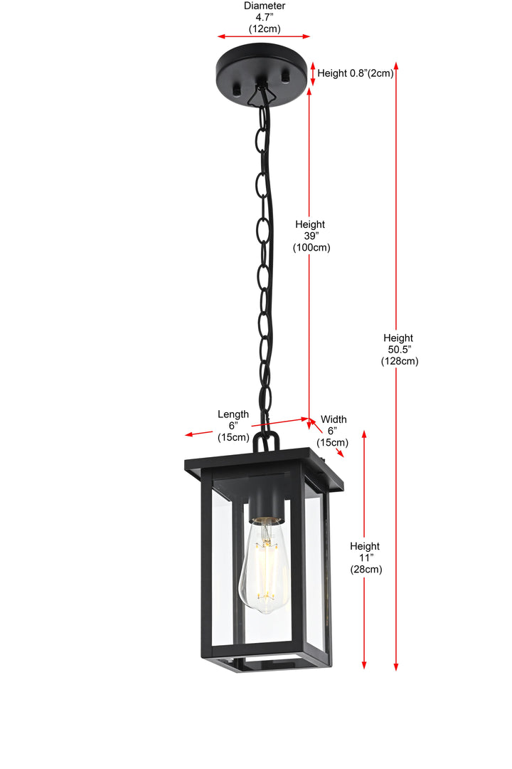 Venango Outdoor Pendant by Elegant - view 9