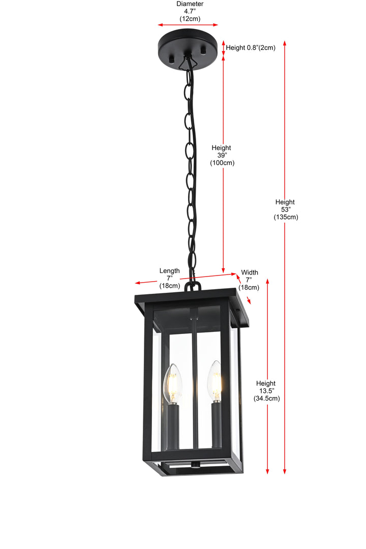 Venango Outdoor Pendant by Elegant - view 18