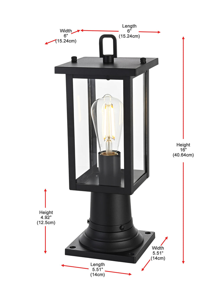 Venango Outdoor Post Light by Elegant - view 7