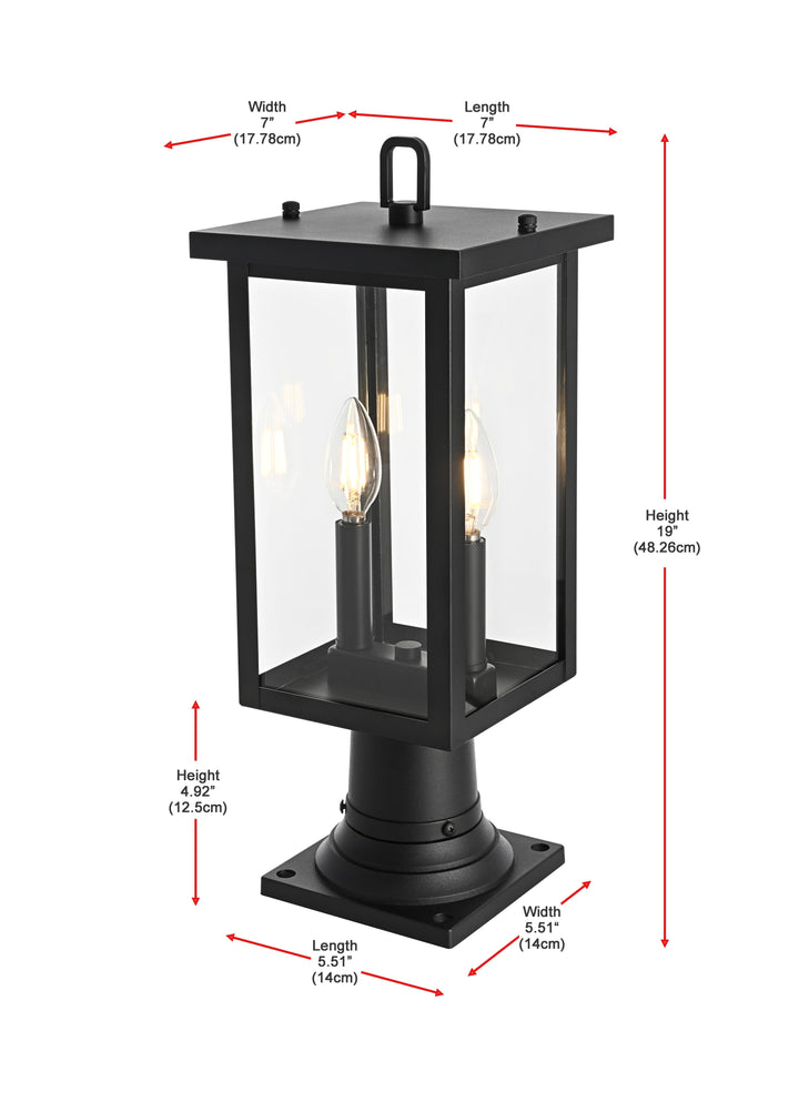 Venango Outdoor Post Light by Elegant - view 14