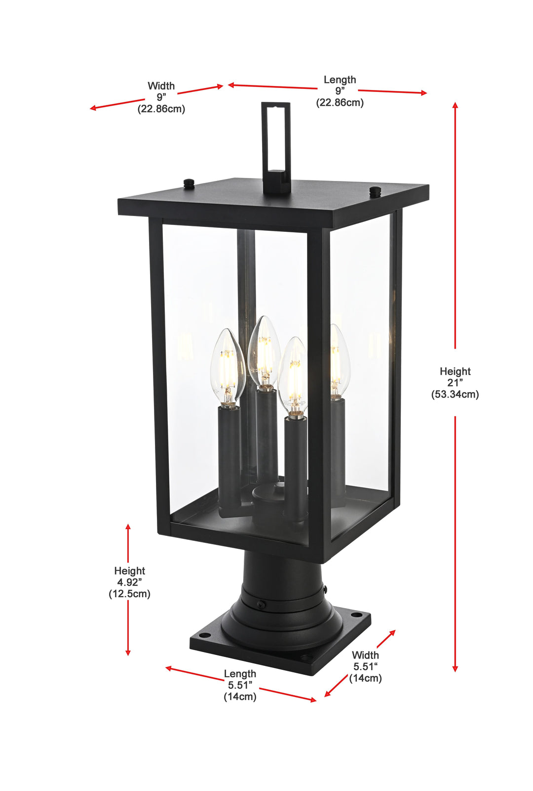 Venango Outdoor Post Light by Elegant - view 21