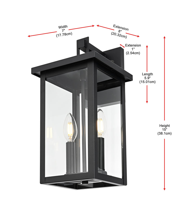 Venango Outdoor Wall Light by Elegant - view 16