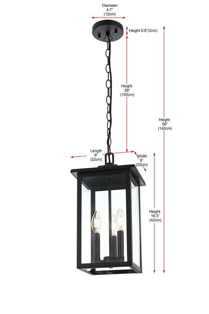 Carlisle Outdoor Pendant by Elegant - view 9