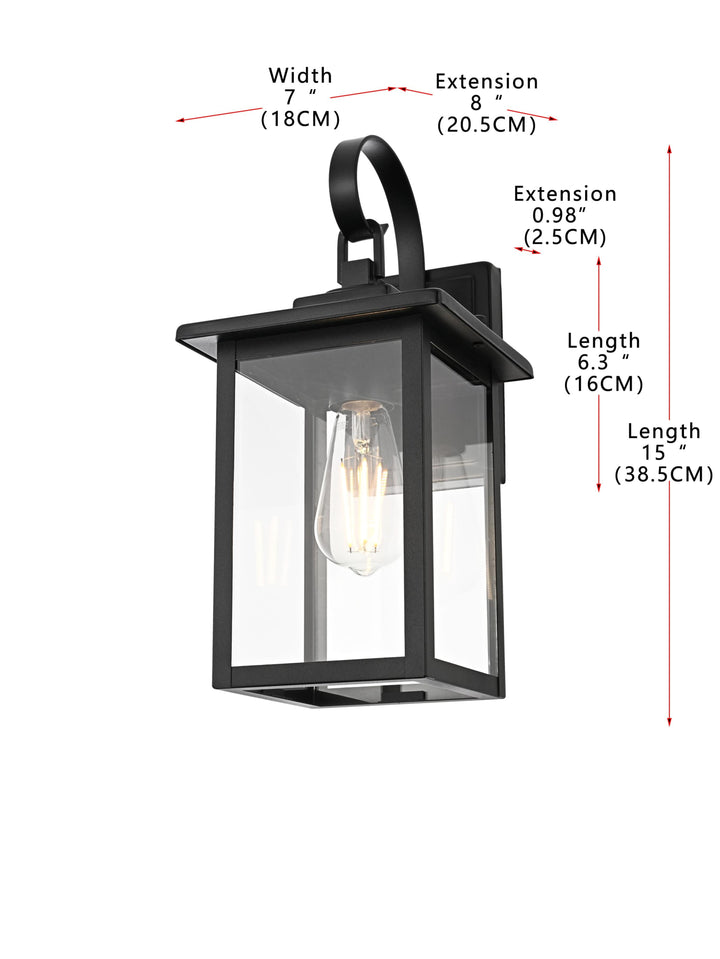 Carlisle Outdoor Wall Light by Elegant - view 8