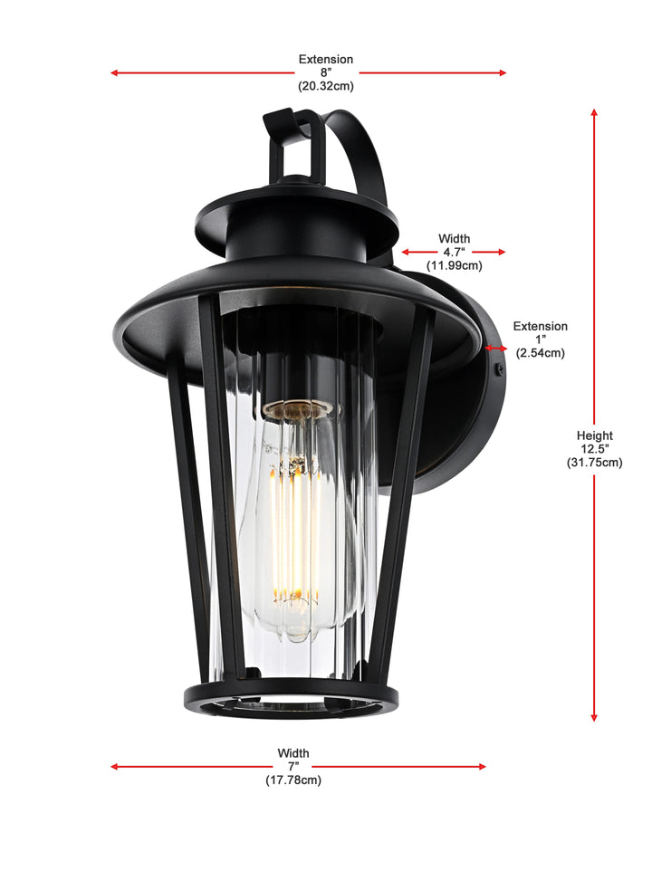 Wensley Outdoor Wall Light by Elegant - view 8
