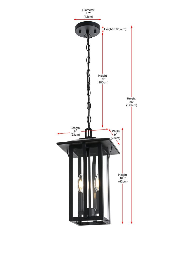 Thayer Outdoor Pendant by Elegant - view 9