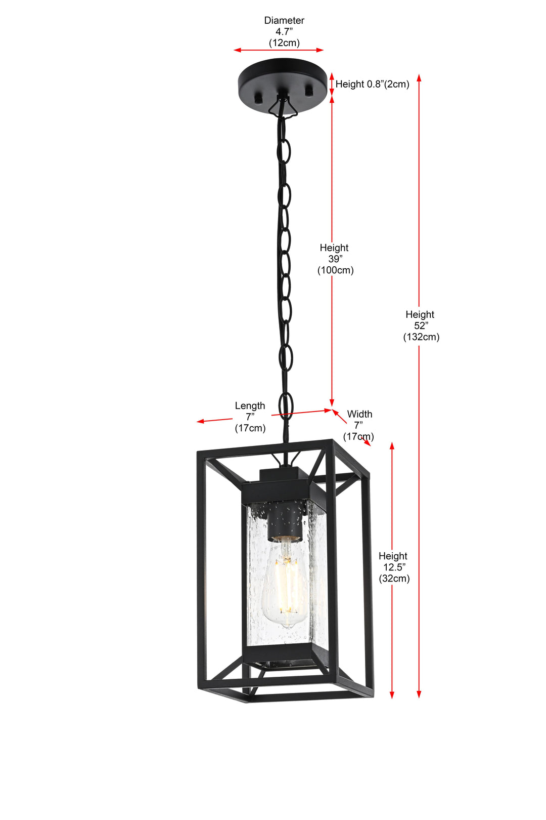 Willington Outdoor Pendant by Elegant - view 9