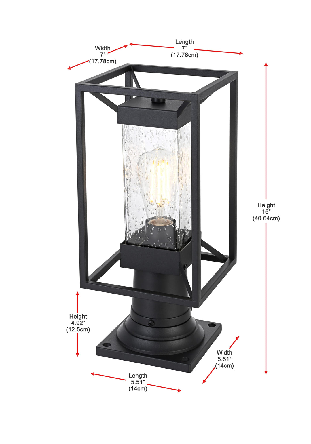 Willington Outdoor Post Light by Elegant - view 7