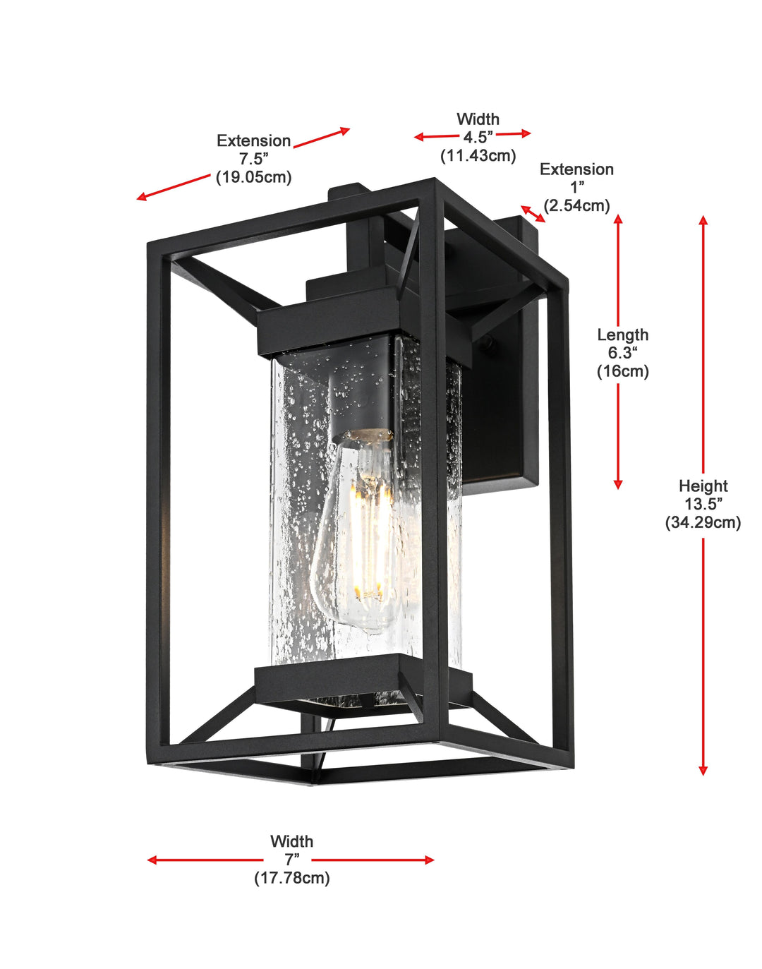 Willington Outdoor Wall Light by Elegant - view 8