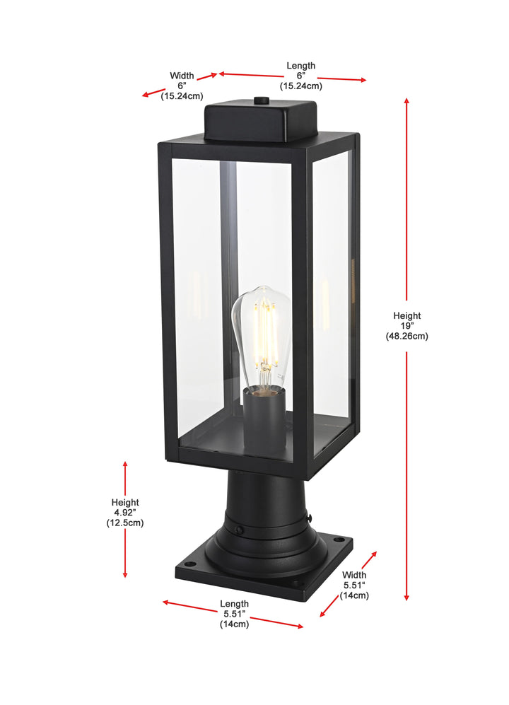 Hilton Outdoor Post Light by Elegant - view 7