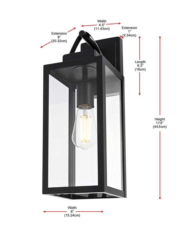 Hilton Outdoor Wall Light by Elegant - view 8