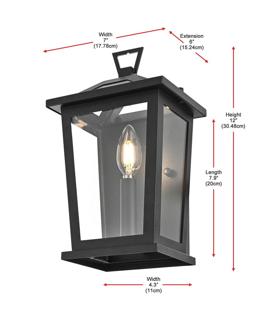 Richmond Outdoor Wall Light by Elegant - view 8