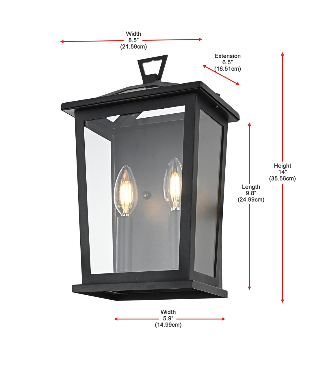 Richmond Outdoor Wall Light by Elegant - view 16