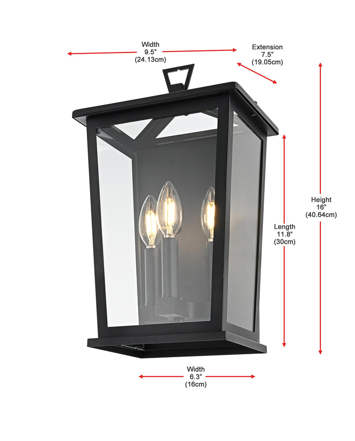 Richmond Outdoor Wall Light by Elegant - view 24