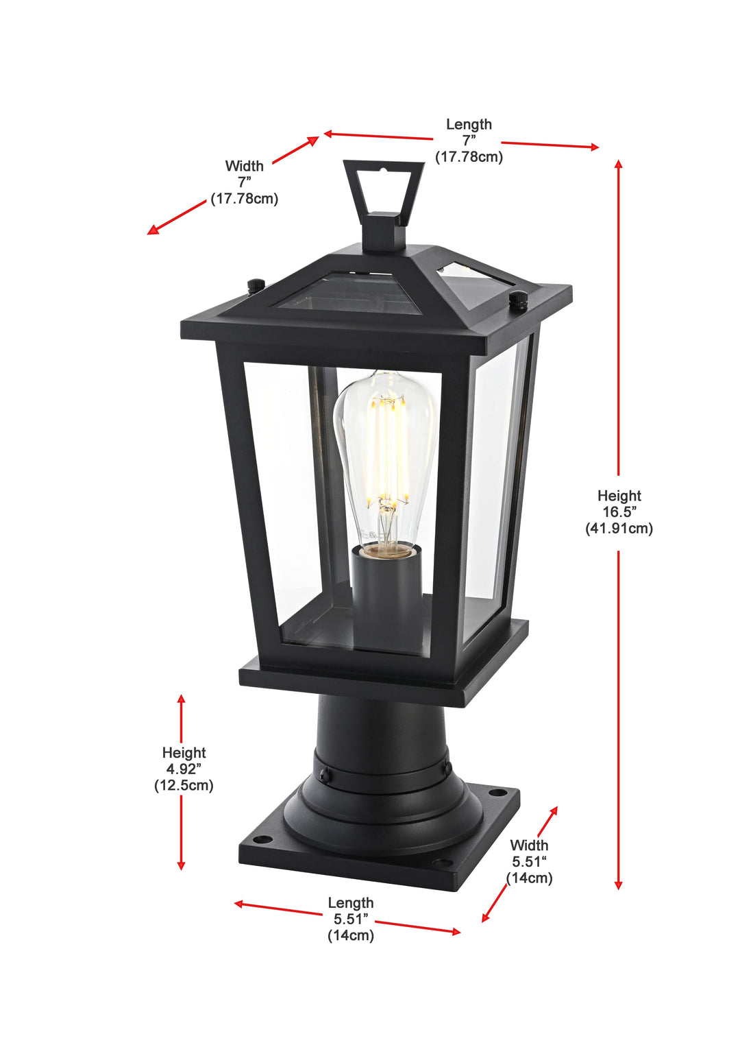 Cayman Outdoor Post Light by Elegant - view 7