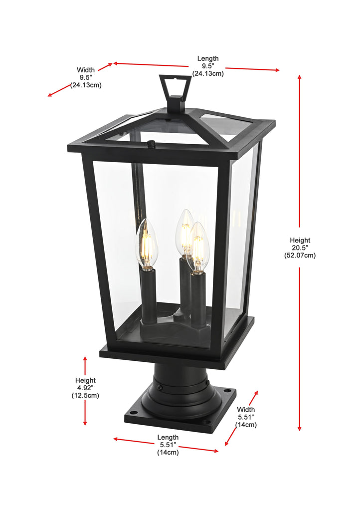 Cayman Outdoor Post Light by Elegant - view 14