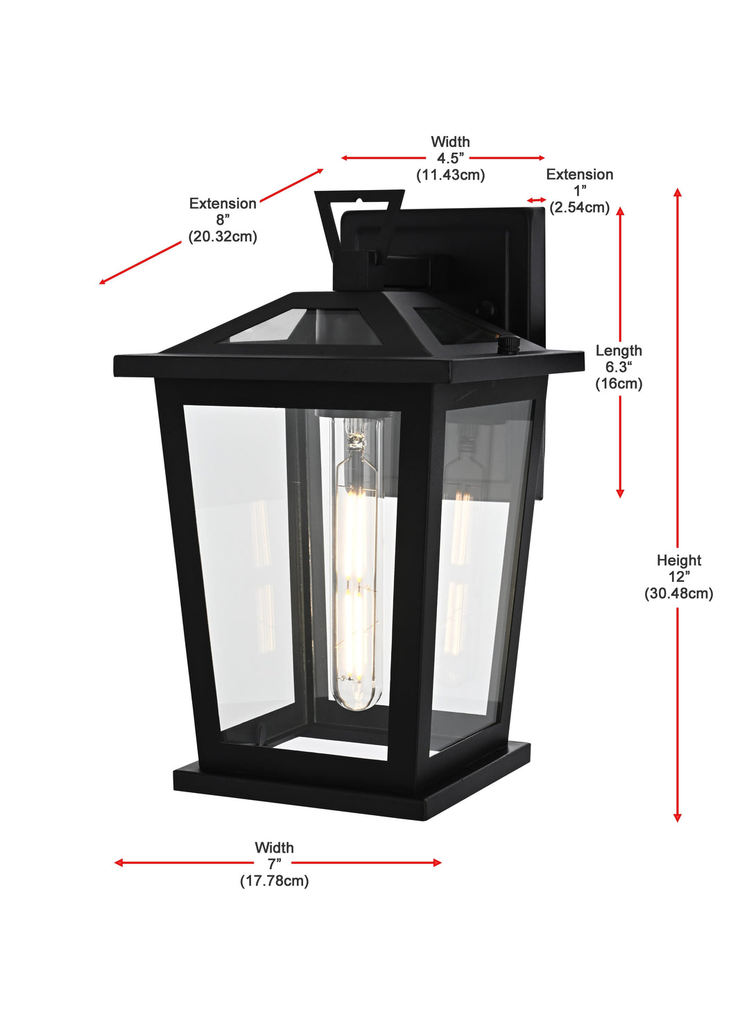 Cayman Outdoor Wall Light by Elegant - view 8