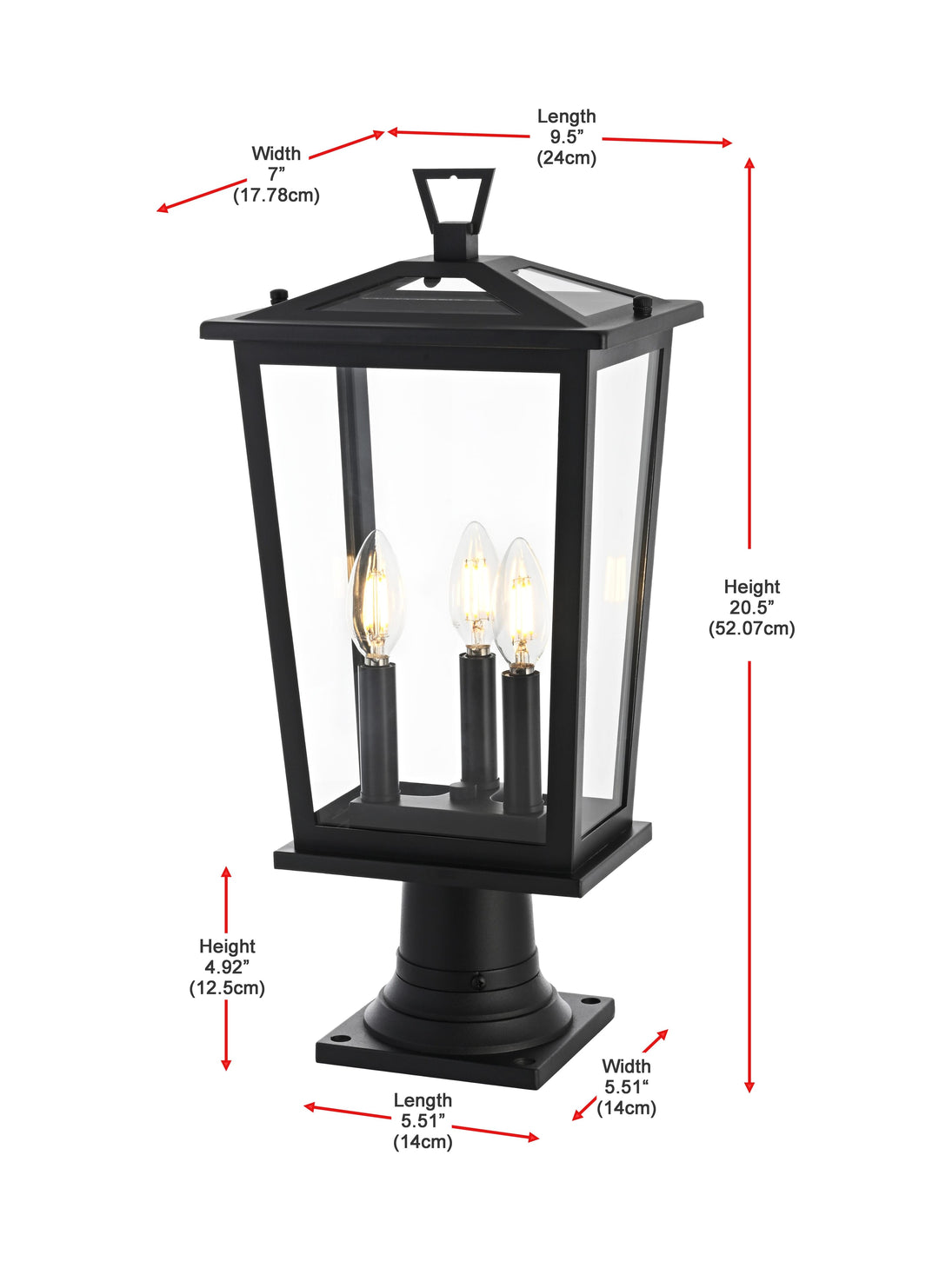 Berks Outdoor Post Light by Elegant - view 21