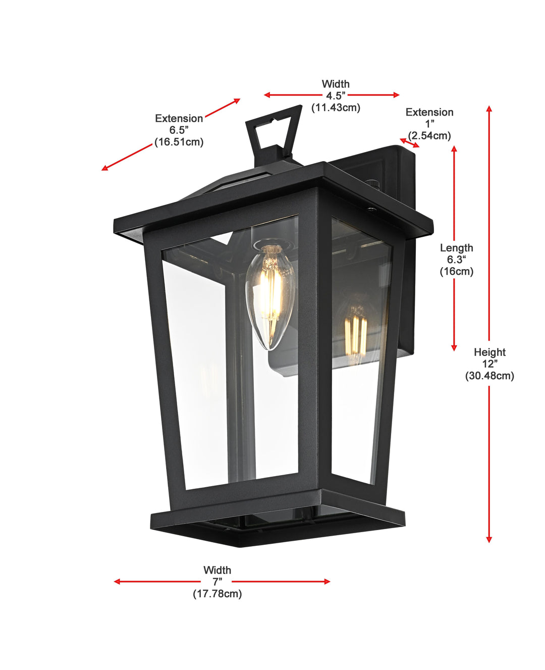 Berks Outdoor Wall Light by Elegant - view 8