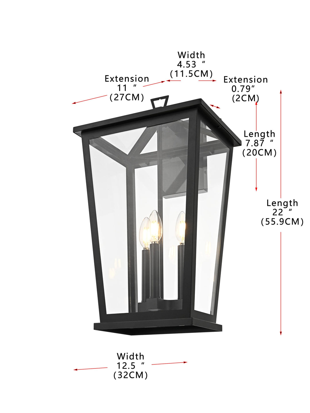 Berks Outdoor Wall Light by Elegant - view 32
