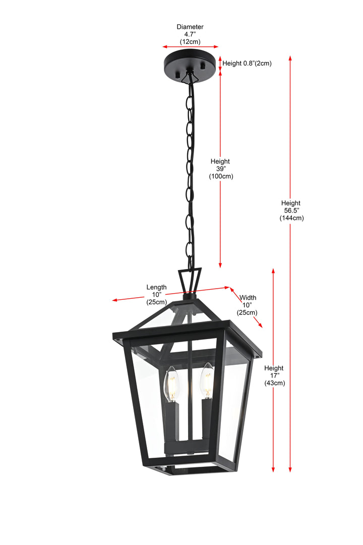 Frankford Outdoor Pendant by Elegant - view 9